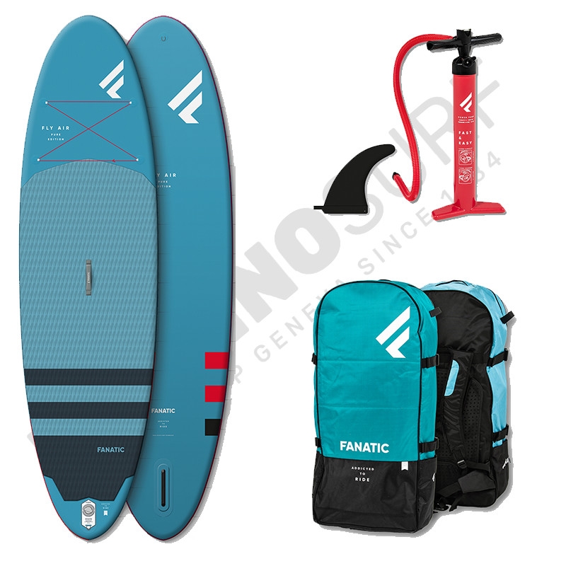 Pack SUP Gonflable FANATIC Fly Air 10'4'' + Pagaie + leash