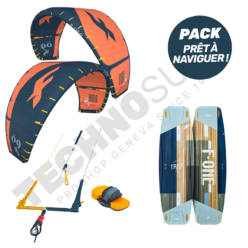 Pack Kitesurf F-ONE Bandit S2 8m² / Trax HRD Lite Tech - 2021