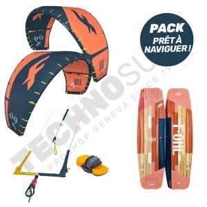 Pack Kitesurf F-ONE Bandit S2 10m² / Trax HRD Lite Tech Papaya - 2021