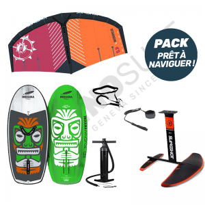 Pack Wingfoil SLINGSHOT Slingwing V2 + INDIANA 128 Carbon 5'8''/128L + F-SUP V3 + Leash - 2021