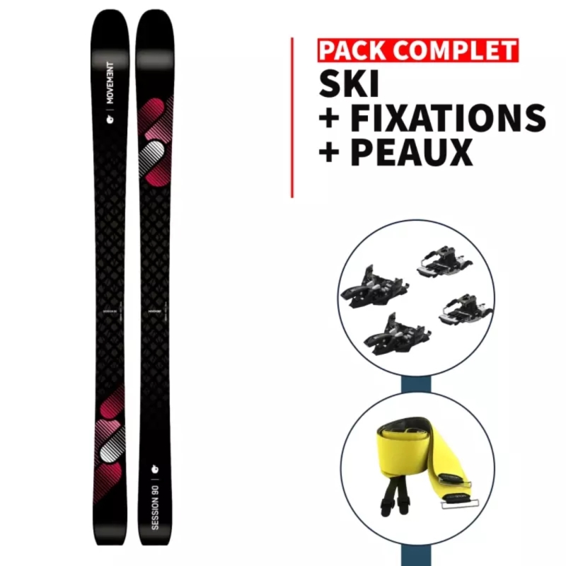 Pack Rando MOVEMENT Session 90 W + Marker Alpinist 10LT + Felle Mixte