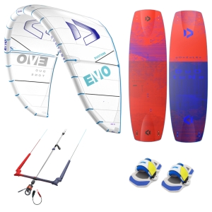 Pack Kitesurf DUOTONE Evo Concept Blue + Twintip Gonzales + Trust bar 22-24m