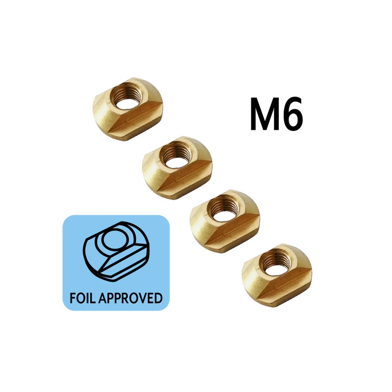 Set of 4 M6 nuts