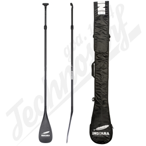 Pagaie INDIANA SUP Carbon Telescope 81 Noir (2 parties) - 2020