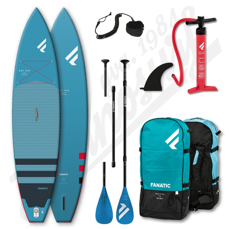 Pack Stand Up Paddle Gonflable FANATIC Ray Air 11'6'' + Pagaie + Leash - 2021